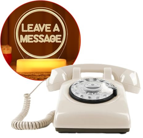 QUOXO Livre d'or Audio, réunion de Mariage Livre d'or Audio Téléphone DIY Livre d'or Original Téléphone (Blanc)