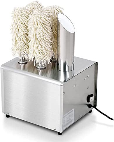 PARFCO Commercial Glass Polisher, Electric Winery Wine Glass Polishing Machine, With 5 Heads/8 Heads Glass Washing Machine 58 Degree High Temperature Drying Function 5-Brush