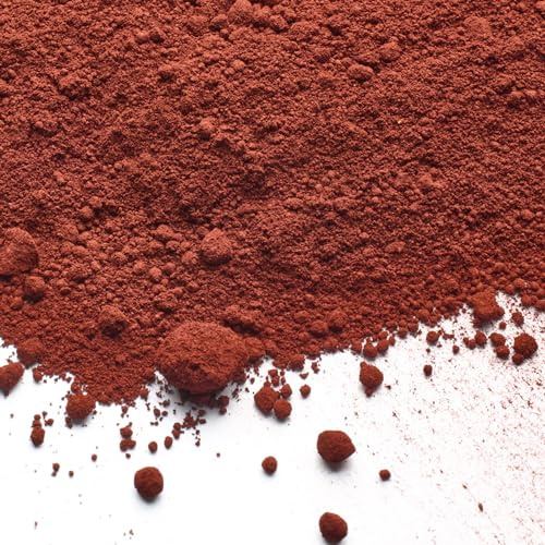 Huixiang Concrete Cement Pigment-Red Iron Oxide Pigment Powder, Concrete Cement Dye Color Pigment for Brick, Tile, Clay, Lime, Mortar, Grout, Plaster, Paint, Bath Bombs Coloring Powder(Red,0.44lb)