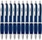 ZENSCRIBE® Ergonomische Kugelschreiber 50 Stück, Premium Kugelschreiber Set Hochwertig, Rutschfester Kulli für einfaches & weiches Schreiben, Blauschreibender Kugelschreiber Blau