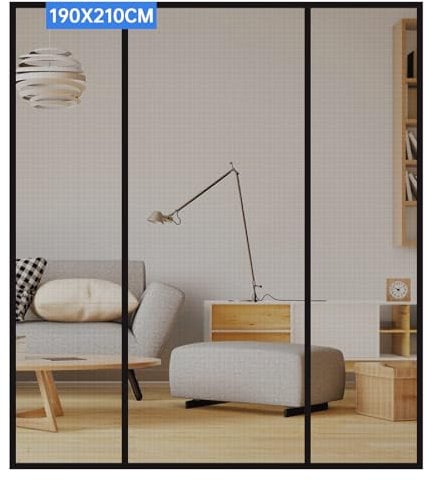 LALAGO Zanzariera con Magneti per Porte, 190x210cm, Zanzariera Porta Magnetica, si Chiude da Sola, Tenda Zanzariera Porta Finestra, Zanzariere Magnetiche per Porte Finestre, Porta Ingresso, Balconi