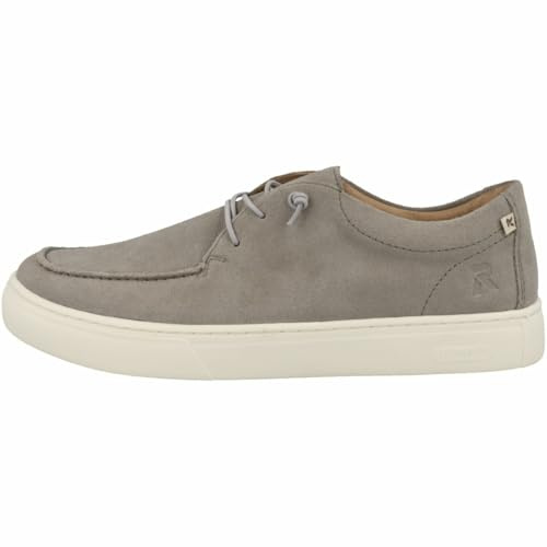 Rieker Herren Slipper Blau Rauleder, Größe:45, Farbauswahl:grau