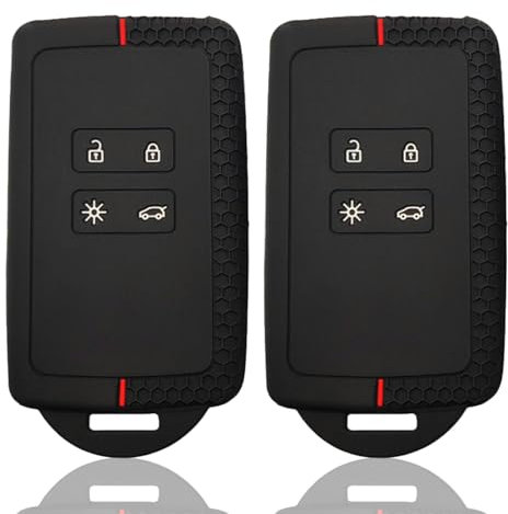 Key Fob Holder for Dacia 2 Pieces Key Card Case for Renault Captur Car Key Cover Suitable for Renault Clio Megane Koleos Kadjar Kangoo Twingo Talisman Captur Espace Dacia Duster Keychain Cover