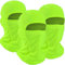 WTACTFUL 3 Stück Sturmhaube Motorrad Balaclavas Skimaske Motorradmaske Fahrrad Gesichtsmaske für Herren Damen Winter Sommer Fluoreszierendes Grün