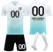LILIHOT Personalisierte Trikot Geschenke Für Männer Fussballfan Kinder Fußball Trikot Set Gr. 122 Fußball Trikot Kinder Grün Personalisiert Fussball Geschenke Mädchen(#G White)