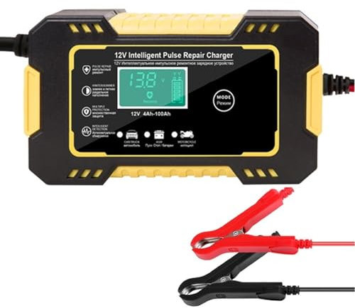 Car Battery Charger 12V 6A Car Motorcycle Battery Charger For Auto Moto Charging 6A 12V Digital Display