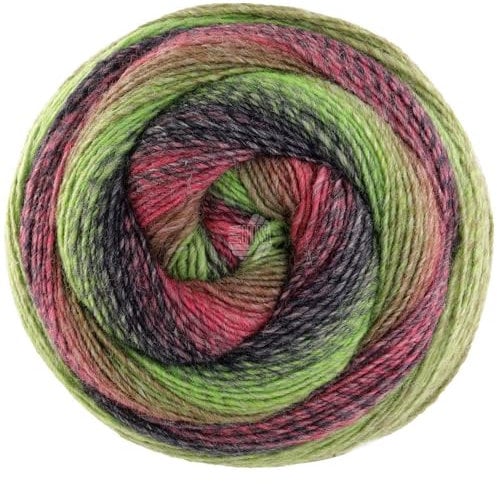 LANA GROSSA Gomitolo Versione | Dochtgarn mit Farbverlauf | Handstrickgarn aus 60% Schurwolle & 40% Polyacryl | 200g Wolle zum Stricken & Häkeln | 700m Garn FB 449