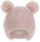 Creekstone Baby Beanie Hüte Kleinkind Bommelmütze, Warm, Weiche, mit Fleece Gefüttert, Kinder-Wintermütze für Baby, Mädchen, Jungen (DE/NL/SE/PL, Alter, 6 Monate, 24 Monate, Rosa)