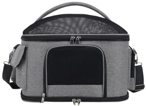 AMULONG Reise & Transport für Hunde Faltbare Transporttasche Für Haustiere, Reisekapsel, Schultertasche, Katze, Hund, Rucksack Transportbox Kaninchen(G)