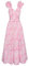 Robes de Fête pour Femmes Robe d'été Swing Robe de Plage Robe à Fleurs Robe Trapèze à Bretelles Robe de Soirée Fleur Rose S