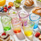 Gute 6 Pack Colorful Shot Glasses Set,1.5oz Heart Shaped Shot Glasses Sets with Heavy Base,for Whiskey, Tequila, Spirits & Liquors Valentine's Day, Bachelor Party (Colorful)