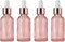 Parfumlism Set de 4 Flacons Compte-Gouttes 30ml Rose Anti-Fuite + Accessoires (Entonnoir, Étiquettes, Pipette) - Idéal Huiles Essentielles, Teintures, Voyage & Beauté