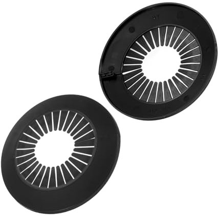 TOP-VIGOR 2pcs 50mm-78mm Pipe Cover Decoration, PP Plastic Escutcheon Pipe Collar for Water Pipe, Drain Line, Toilet Waste Pipe, Wall Pipe Entry Decoration Trim and Bathroom Plumbing Black