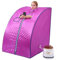 Box sauna, Sauna interna adatta a infrarossi portatile for una persona, portatile a distanza, for la famiglia per il comfort domestico(C)