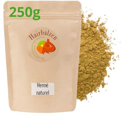 Henna natural pura (Lawsonia Inermis) 250 g – Coloración vegetal Cabello – Polvo de henna Tinctorial rojo cobre y caoba – Cubre cabello blanco – 100% natural sin PPD, sin amoniaco