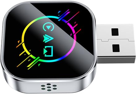 Handy-Spiegel-Adapter für Auto, keine Verzögerung, Plug-and-Play-Konverter, kabelloser Spiegel-Telefon auf Auto-Bildschirm, für tägliches Pendeln, Stadtfahren, Autobahn-Navigation, Musik