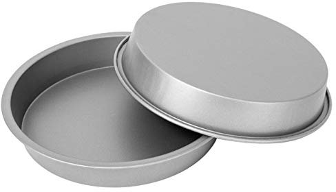 OvenStuff G & S Metal Products Company Kuchen-Backform mit Antihaftbeschichtung, rund, 22,9 cm, Grau