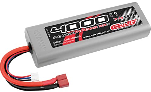 Corally 7,4V 4000mAh 30C Sport Racing LiPo Akku Hardcase mit T Plug
