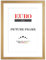 EUROLine Holz Bilderrahmen 60 x 90 cm Gold Gewischt mit Antireflex-Acrylglas für | Foto | Poster | Puzzle Rahmen