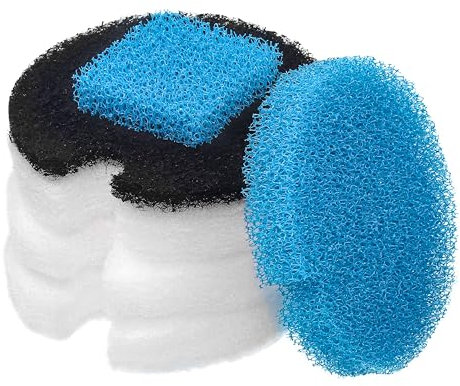 LTWHOME Grobe Fine und Kohlenstoff Filter Pads geeignet für Eheim 2616040 Aqua Compact 40/60 (Packung mit 1 Serie)