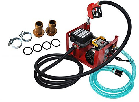Bomba de transferencia de combustible diésel eléctrica, bomba de combustible automática, boquilla de combustible, kit de dispensación de bomba de biodiésel de combustible/aceite, 550 W 60 L