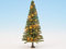 NOCH Beleuchteter Weihnachtsbaum, mit 30 LEDs, 12 cm hoch für Modellbau Winterlandschaften geeignet für Spurweiten 0, H0, TT