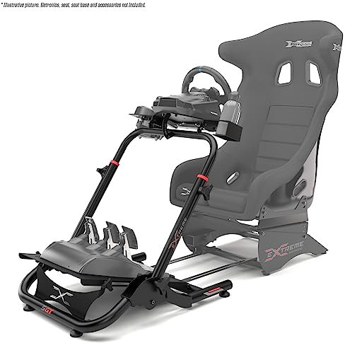 Extreme Sim Racing Radständer Cockpit SGT Racing Simulator – Black Edition für Logitech G25, G27, G29, G920, Thrustmaster und Fanatec – strapazierfähig und klappbar