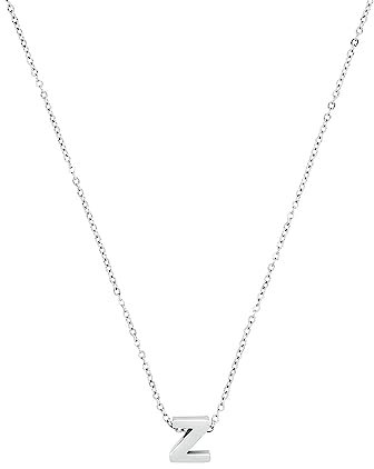 Amor Kette mit Anhänger Edelstahl Unisex Damen Herren Sets, 40+5 cm, Silber, Z, Kommt in Schmuck Geschenk Box, 2026730
