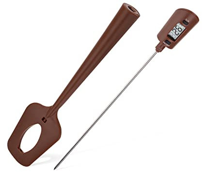 thermomètre cuisine, Spatule Thermomètre,Spatule Thermomètre à Chocolat,Thermomètre de Cuisson, LCD Longue Termometre Cuison Thermomètre de Cuisson Digital pour Le Chocolat,Les Crèmes,Les Sauces