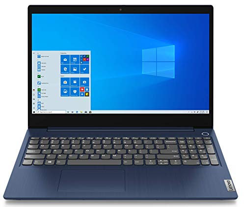 Lenovo IdeaPad 3 Notebook, pantalla 15,6 Full HD IPS, procesador Intel Core i3-10110U, 512 GB SSD, 8 GB RAM, huellas dactilares, Windows 10, Blue Abyss