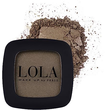 Lola Make Up by Perse Eyeshadow with Natural Ingredients Vegan and Cruelty-Free Eye Makeup Palette High Coverage Satin Eye Shadow for Women, Dark Bronze (021)