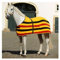 Kavalkade Fleece-Abschwitzdecke 'Newmarket' - Schwarz-rot-gold - Polyester - Wurfdecke - Decke - Unisex - Pferd - Winter