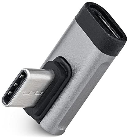 kwmobile 90 Grad USB Type C Adapter - Winkeladapter Stecker abgewinkelt - Typ-C-Stecker auf 90-Grad-Buchse - Winkelstecker für u.a. Headset Laptop