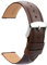 TStrap Leder Uhrenarmbänder 22mm - Ersatz Weich Braun Schnellverschluss Uhrenarmband - Smartwatch Armband für Herren Damen - Sportarmband mit Dornschließe - 14mm 16mm 18mm 19mm 20mm 21mm 23mm 24mm