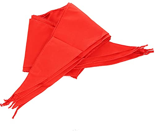luzen 4Pcs Red Children Triangle Scarf Chinese Hong Ling Jin Primary School Students Red Scarf School Supplies for Young Pioneers