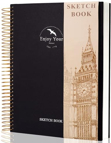 Hardcover Sketchbook for Drawing Spiral Sketch Book for Adult Kids 8.5 x 11
