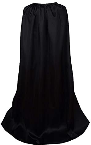 Gothden Langer Umhang für Erwachsene, Unisex, für Weihnachten, Halloween, Cosplay, Kostümparty, Schwarz, Small