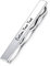 OTXIXTO Personnalisé Argent Pince à Cravate Barre pour Homme Acier Inoxydable Bijoux Affaires Cadeau de Mariage