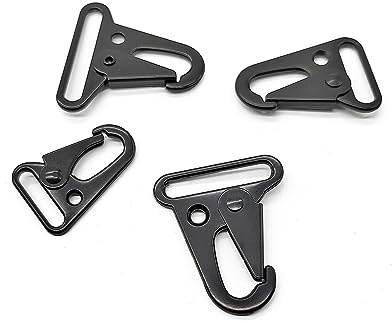 10 Stück 1,9 cm/2,5 cm/3,2 cm/3,8 cm vergrößerte HK-Clips, robuste Karabinerhaken für Paracordschlingen im Freien