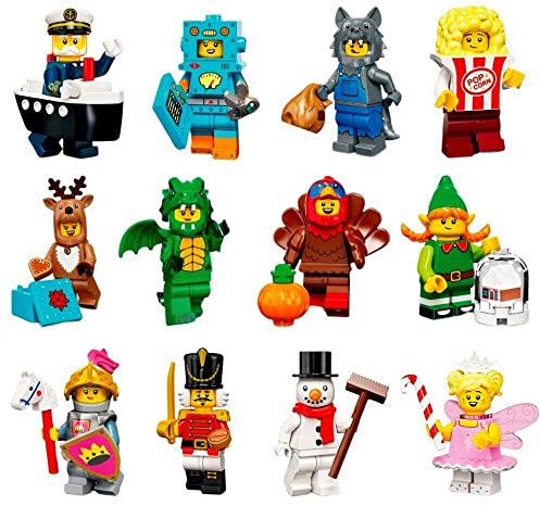 FCP Lego 71034 Series 23 Minifigures September 2022 Full Set of 12 Complete Collection, Green,yellow