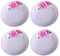 Decohomeforu 10,2 cm Blumen-Keramik-Saucenschale/Gewürzschale/Sushi-Soja-Dip-Schüssel/Vorspeisen-Teller/Servierschale für Küche und Zuhause (4 Stück)