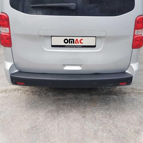 Ladekantenschutz Stoßstangenschutz Kompatibel mit Toyota Proace Verso 2016-2023 Langer Radstand L3 Matt Schwarz ABS