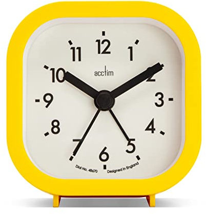 Acctim Robyn Mini Bedside Alarm Clock Daisy