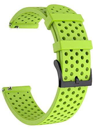 BRART 20mm Watch Silicone Watchband Bracelet For SUunto 3 Fitness Watchband For Polar Ignite/2/Unite Smartwatch Belt Writband (Color : Green, Size : For Polar Unite)