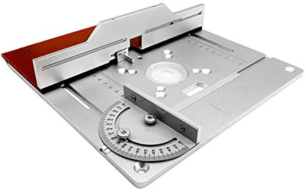 Irfora Router-Tabellenfeld,Set mit 3 Frästisch-Einlegeplatten, Aluminiumlegierung, Holzfräsen, Flip-Board, Trimmmaschine, Gravur, Hilfswerkzeug, Holzbearbeitungsbänke
