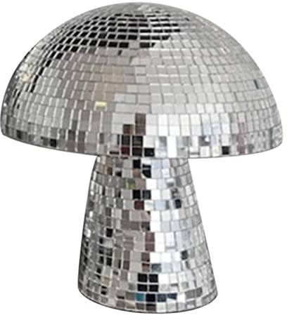 Diskokugel Pilz für Bar, Party, Discokugel, Spiegelkugel, Kunstdekoration zu Hause, im Pilz, Discokugel, reflektierend