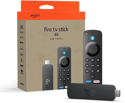 Certified Refurbished Amazon Fire TV Stick 4K, supports Wi-Fi 6, Dolby Vision/Atmos, HDR10+