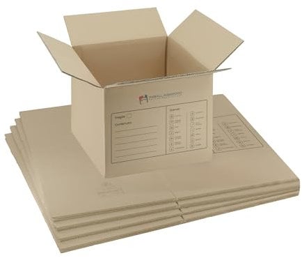 IMBALLAGGI 2000-5 Scatoloni da Trasloco - 30x30x30 cm - Scatola di Cartone - Imballaggi per Spedizione e Trasloco Resistenza RINFORZATA - 5 Pezzi