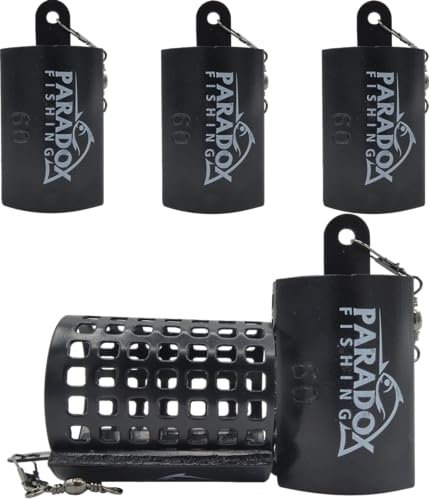 Paradox Fishing Futterkörbe Angeln 5X 60g I BLEIFREI I zum Feedern Feeder Korb Feederrute - Futterkorb Angeln