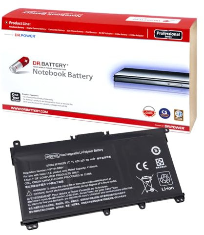 DR. BATTERY HW03XL L97300-005 Batteria compatibile con HP 255 G8 470 G8 Pavilion 15-eg 15-eh 17-cn 17-cp 15-eg0073cl 15-eg0070wm 15-eh0050wm 17-cn0xxx 17-cn0023dx HSTNN-IB90 L96887-1 D1 [11,4 V]